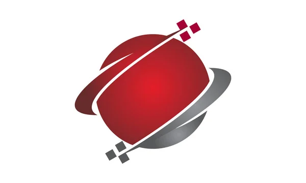 Technológia transzfer Logo Design sablon vektor — Stock Vector