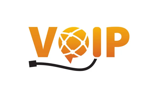 VoIP bericht communicatieverbinding — Stockvector