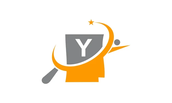 Hledání práce Portfolio písmeno Y — Stockový vektor