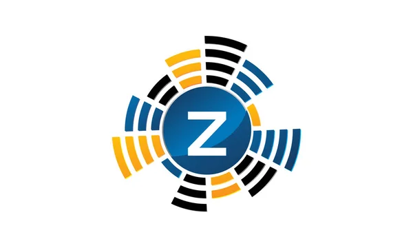 Servizio audio Lettera di produzione Z — Vettoriale Stock