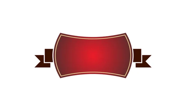 Plantilla emblema en blanco — Vector de stock