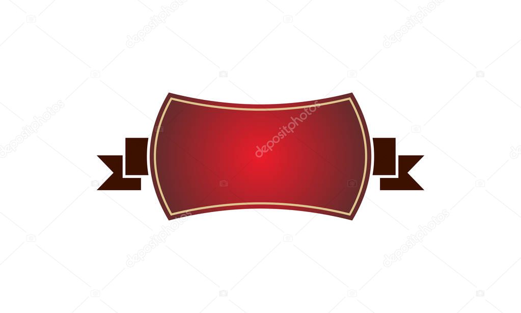 Template Emblem Blank  Logo Design Template Vector