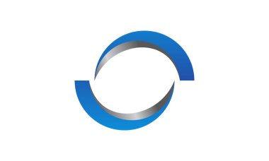 Dinamik döndürme Logo tasarım şablonu vektör