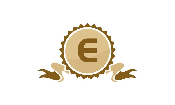 Best Quality Ribbon Letter E — Stock Vector