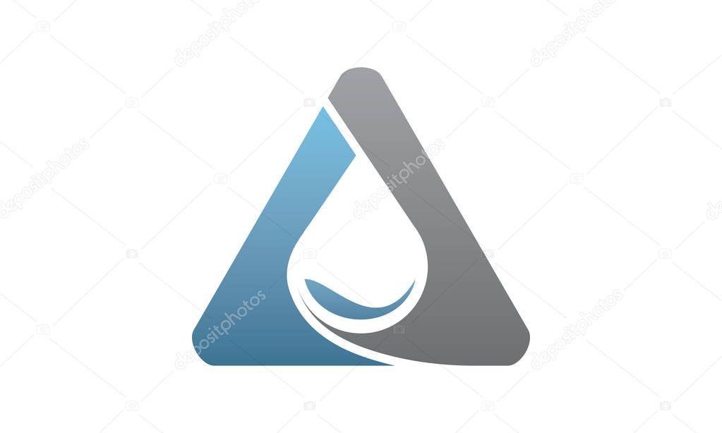 Oil Water Service Logo Design Template Vector