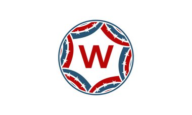 Şerit daire yıldızlı ilk W