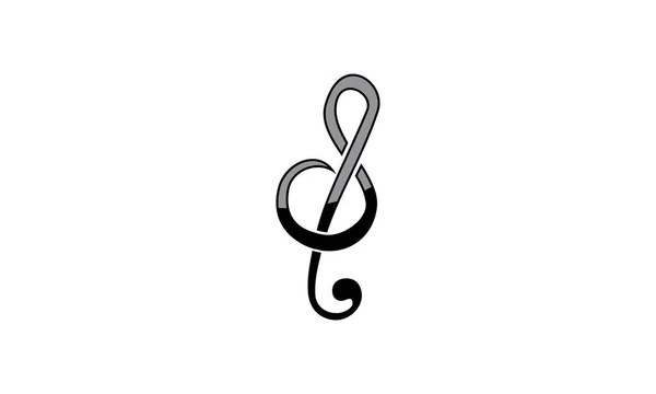 Müzik Eğitim Merkezi harf D — Stok Vektör