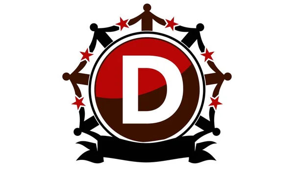 Logotipo Sinergia Inicial D — Vetor de Stock