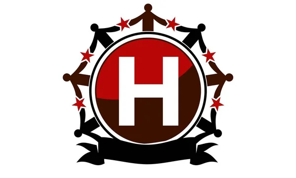 Logo Sinergia Inicial H — Archivo Imágenes Vectoriales