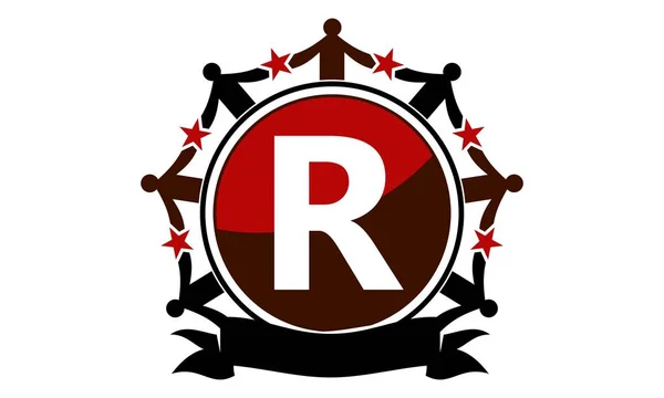 Sinerji Logo ilk R — Stok Vektör