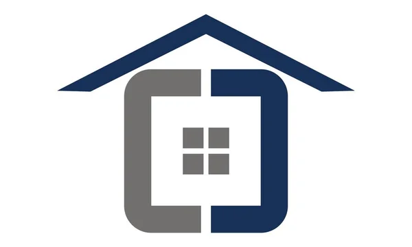 ホームのシンプルなロゴ デザイン テンプレート ベクトル — ストックベクタ