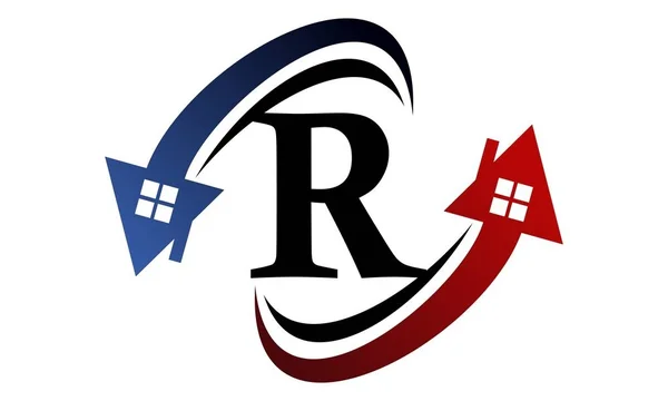 房地产字母 R — 图库矢量图片