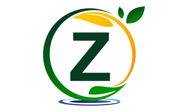 Zelený projekt řešení písmeno Z — Stockový vektor