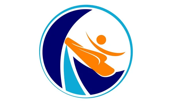 Surf Logo Design mall vektor — Stock vektor