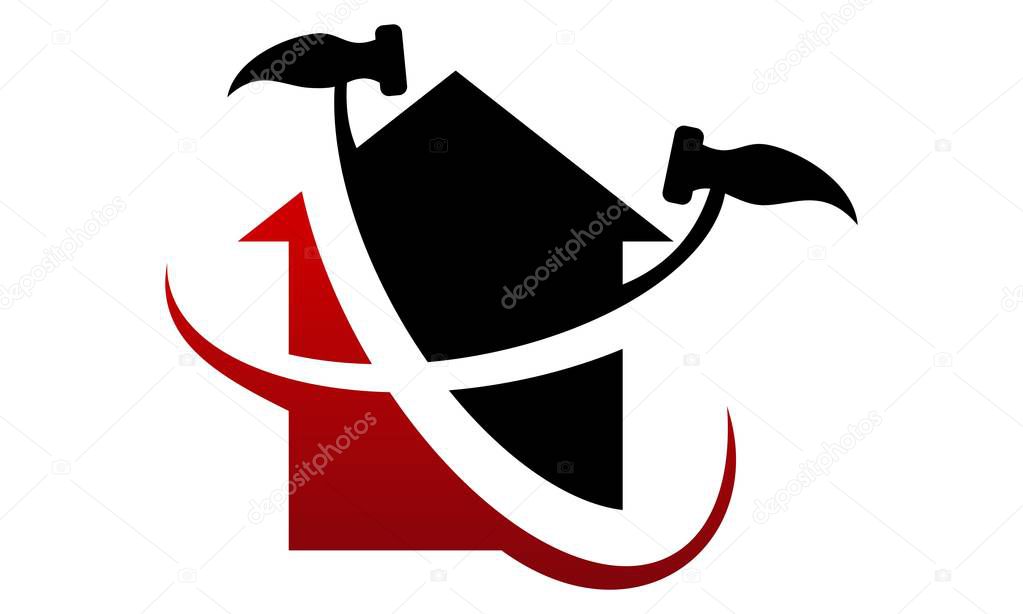 Restorations and Constructions Logo Design Template Vector
