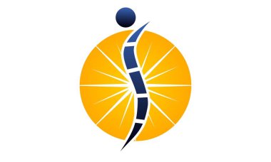 Ortopedik çözümler Logo tasarım şablonu vektör