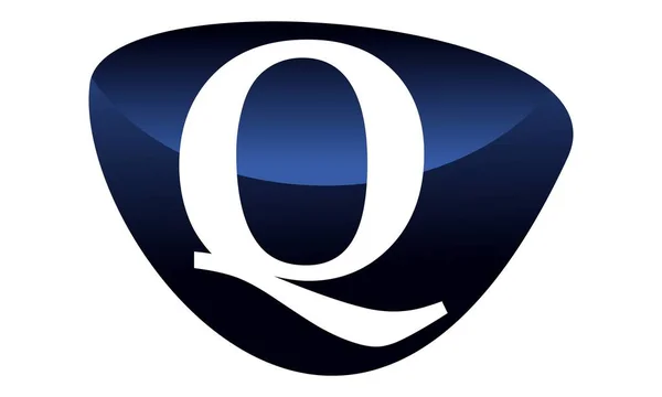 Modern lösning bokstaven Q — Stock vektor