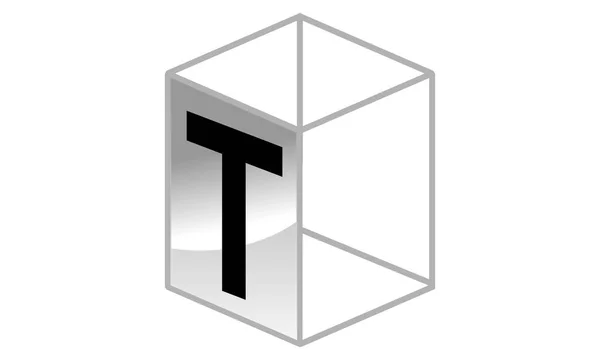 Moderní řešení písmeno T — Stockový vektor