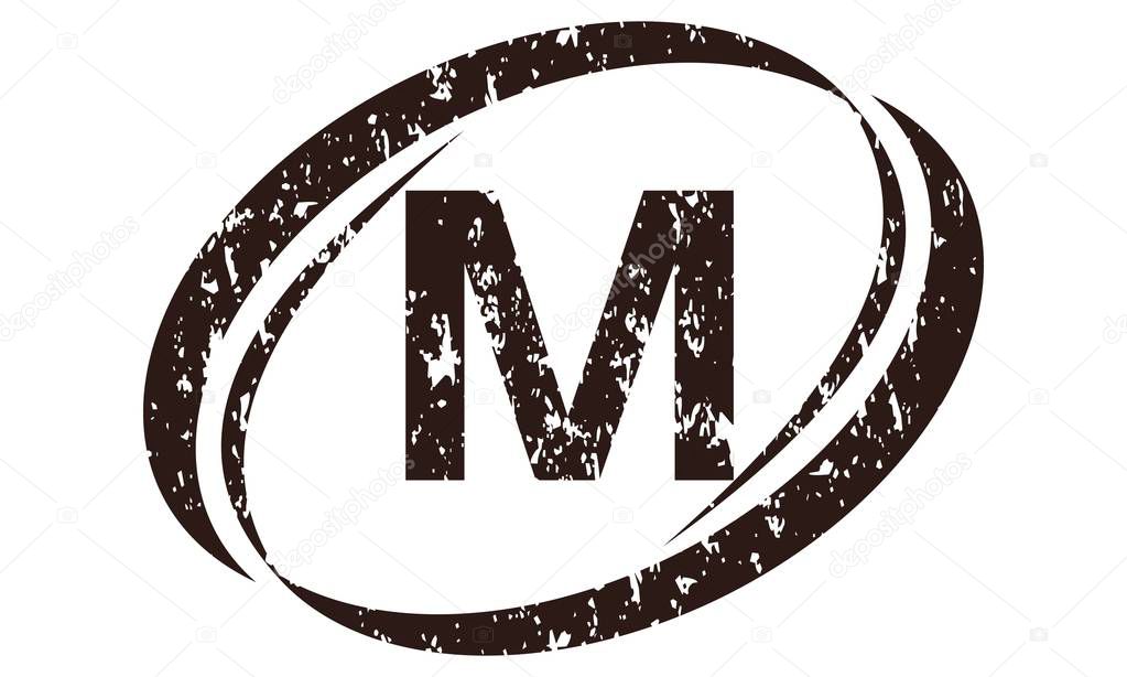 Letter M Rough Logo 