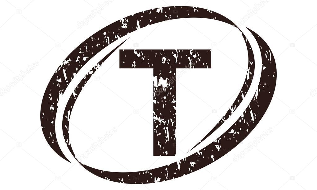 Letter T Rough Logo 