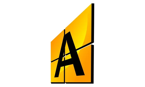 Logo nowoczesne rozwiązanie litera A — Wektor stockowy