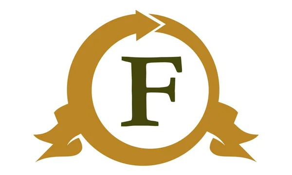 Modern Logo Çözüm harf F — Stok Vektör