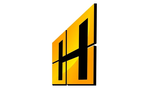 Modern Logo Çözüm harf H — Stok Vektör