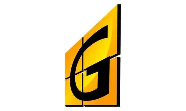 现代标志解决方案字母 G — 图库矢量图片