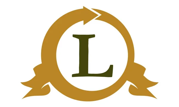 Moderne Logo-Lösung Buchstabe l — Stockvektor