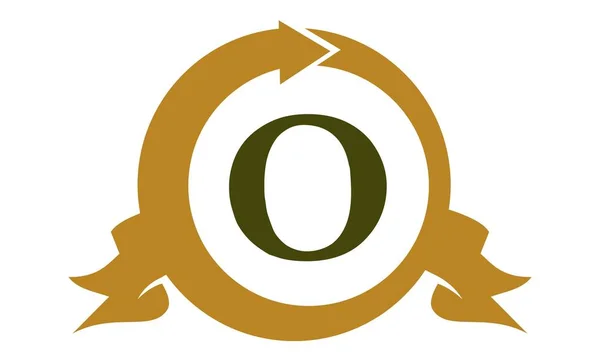 Moderne Logo oplossing Letter O — Stockvector