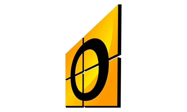 Moderne Logo oplossing Letter O — Stockvector