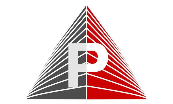 Vastgoed Letter P — Stockvector