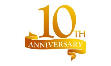 10 yıldönümü şerit