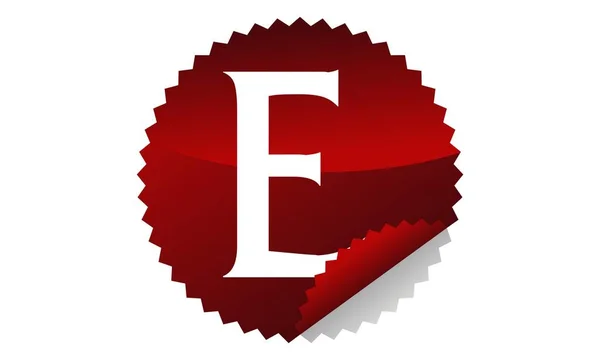 Solution moderne Lettre E — Image vectorielle