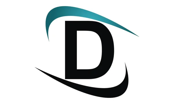 Moderní ikona řešení písmeno D — Stockový vektor