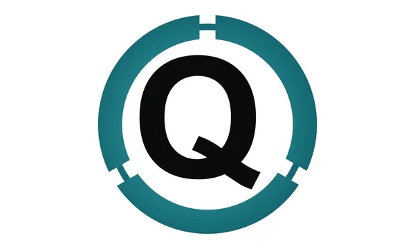 Icono moderno Solución Letra Q — Vector de stock