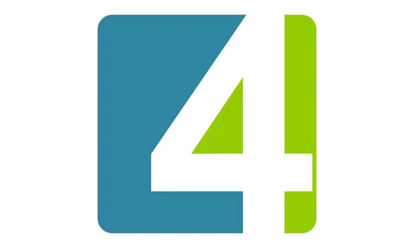 現代のロゴ番号 4 — ストックベクタ