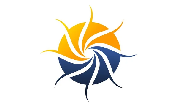 Synergie-Logo-Design-Vorlagenvektor — Stockvektor
