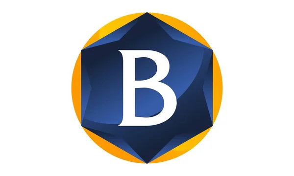 Moderna bokstaven B — Stock vektor