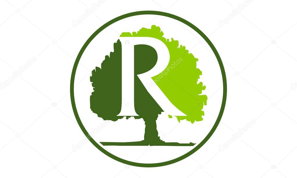 Oak Tree Letter R