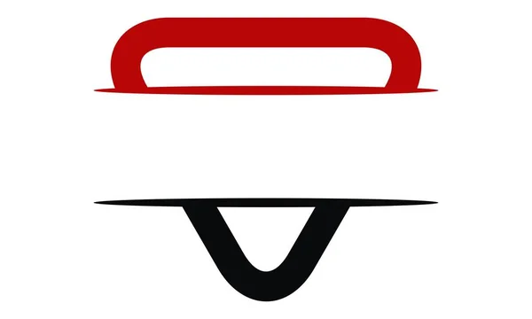 Эмблема треугольника щит логотип пустой шаблон — стоковый вектор
