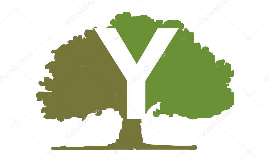 Oak Tree Letter Y