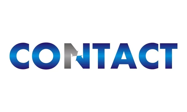 Contacter logo Emblème — Image vectorielle
