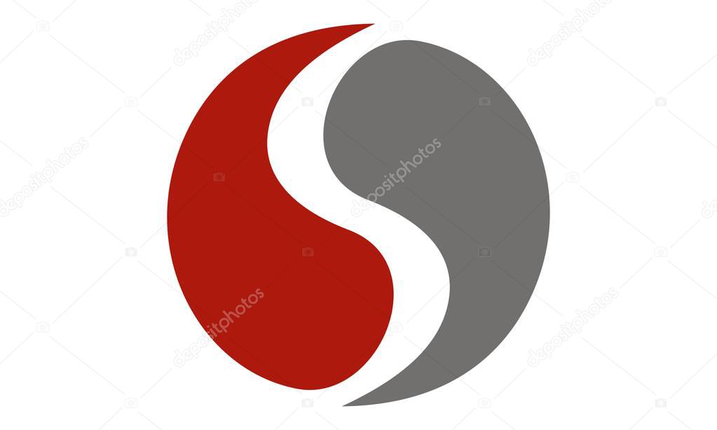 Letter S Yin Yang