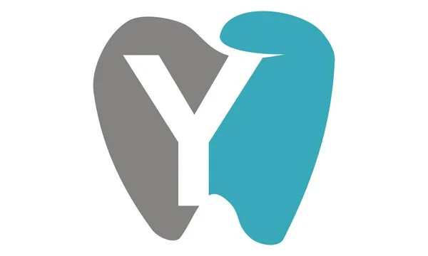 Υγιεινή και Οδοντική φροντίδα γράμμα Y — Διανυσματικό Αρχείο