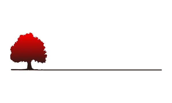 Baum-Logo-Design-Vorlagenvektor — Stockvektor