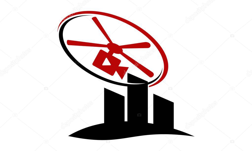 Aero Photography Logo Design Template Vector