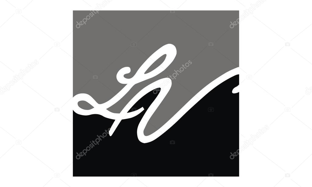 Letter LV Modern Logo
