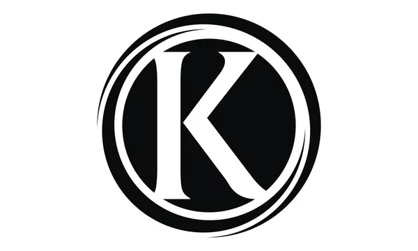 Carta K Moderna — Vetor de Stock