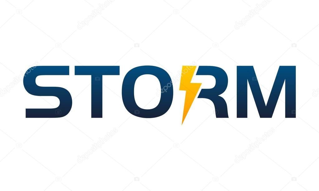 Letter Storm Company Logo Design Template Vector